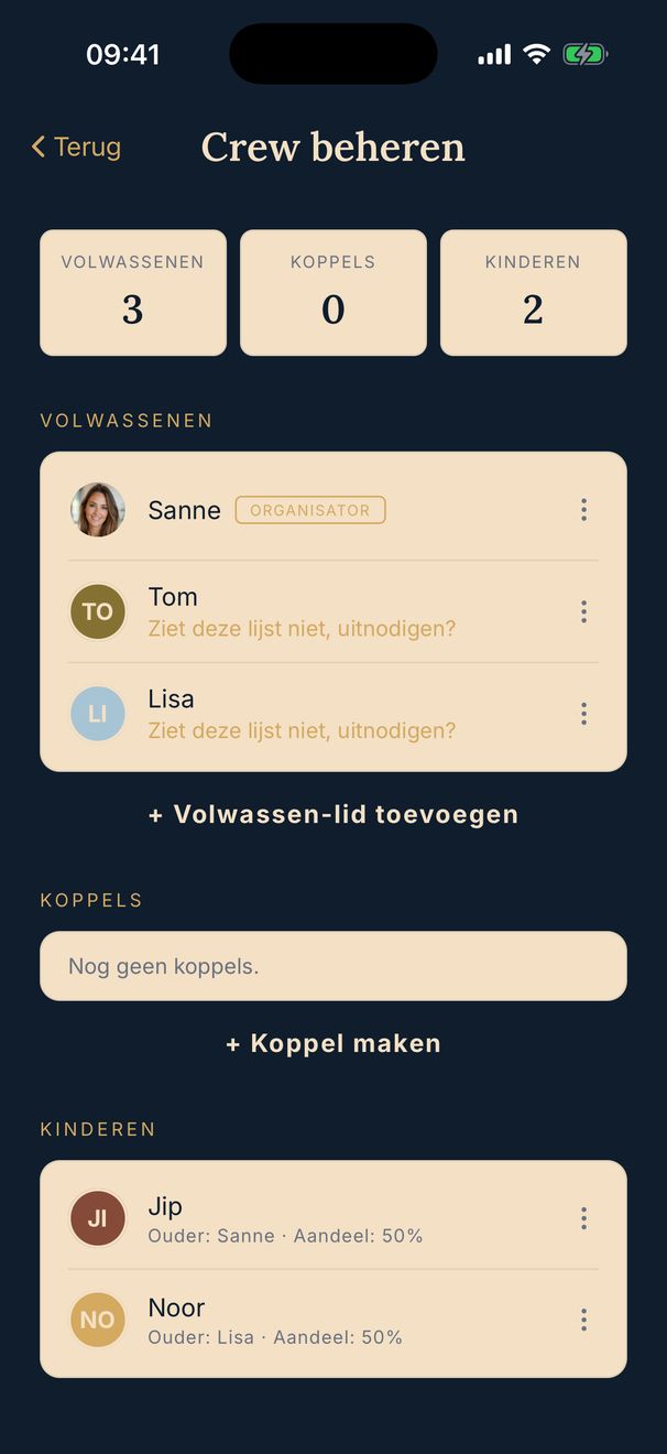 PAKT vakantieplanner — je hele reisgezelschap in één gedeelde vakantie