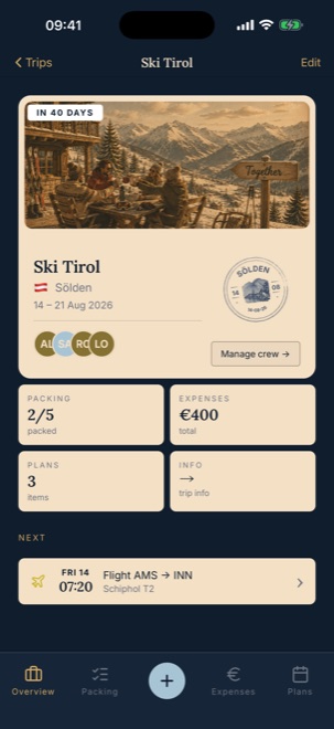 Alles van je trip op één plek — PAKT